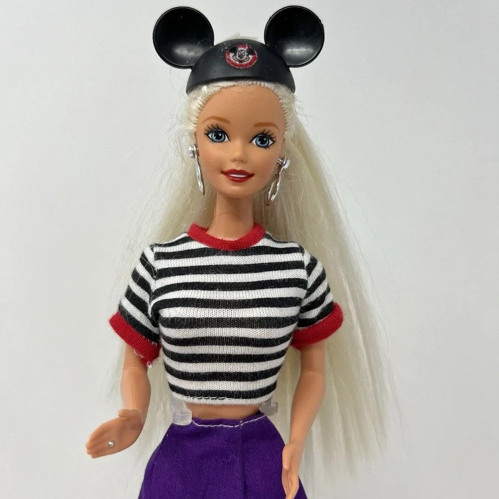 Disney Exclusive Fun‎ Barbie Doll in mickey mouse hat stripe shirt 1966-76